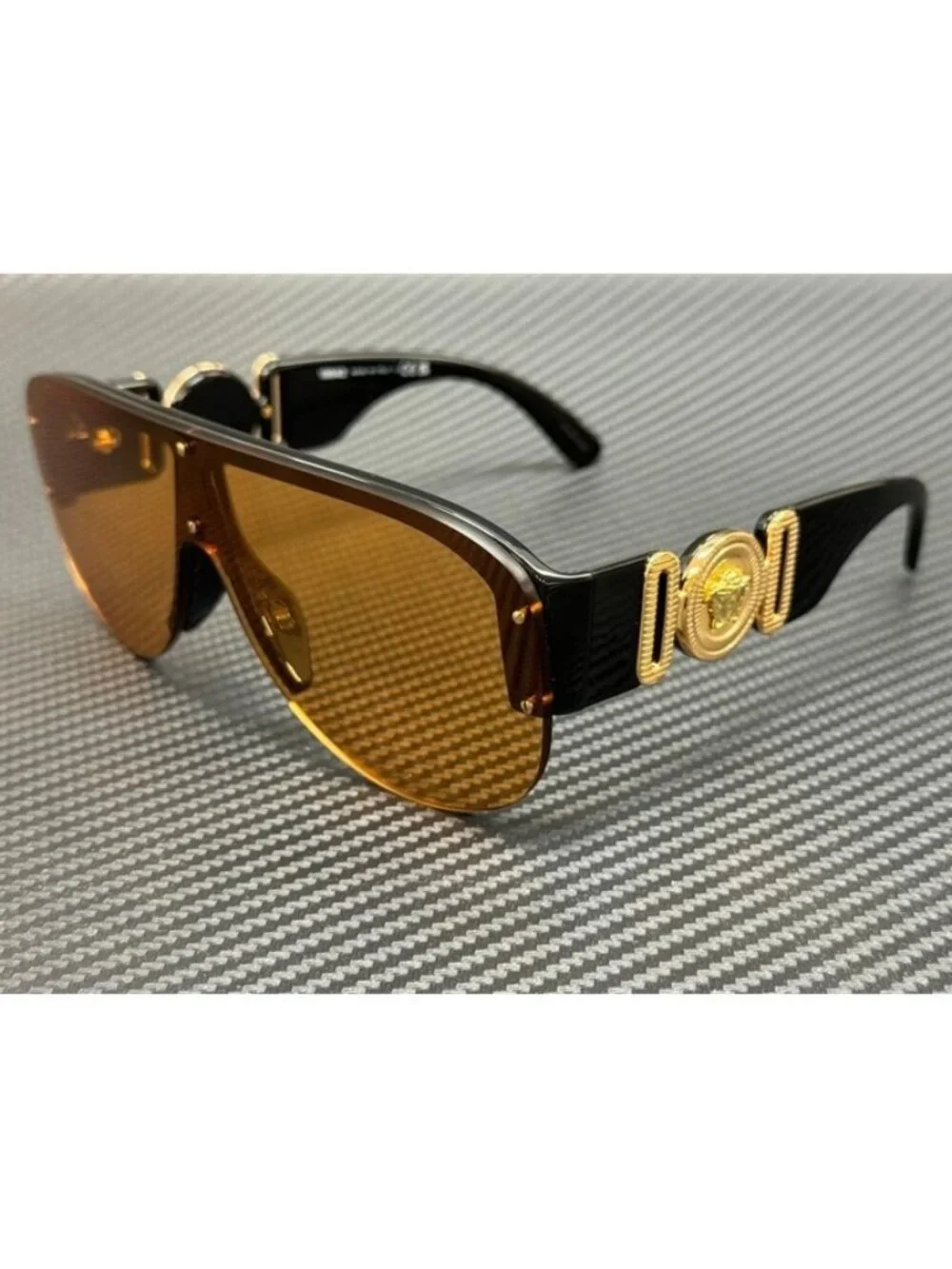 New Versace Men Black Sunglasses 48-18-140